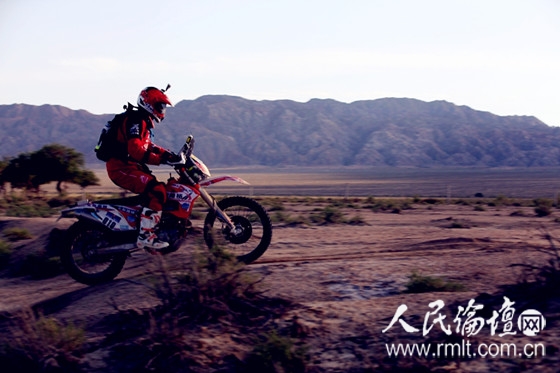 周田在賽段中（張新斌 攝）