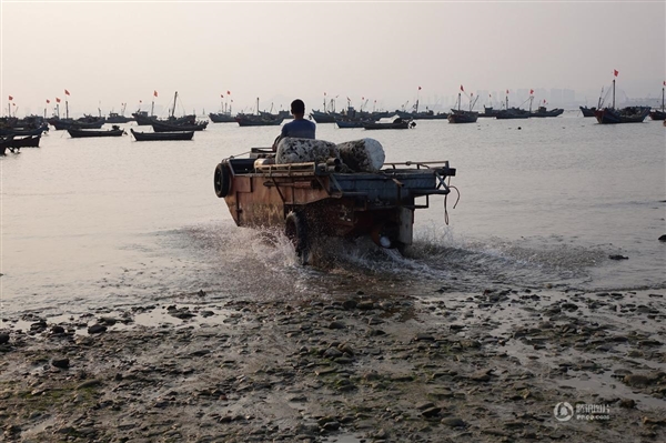 小學(xué)文化漁民發(fā)明新型載具：兩棲三輪摩托