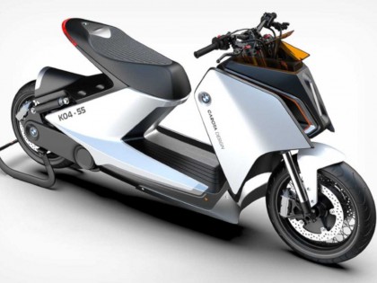 只差臨門一腳 寶馬電動(dòng)踏板概念車帥炸