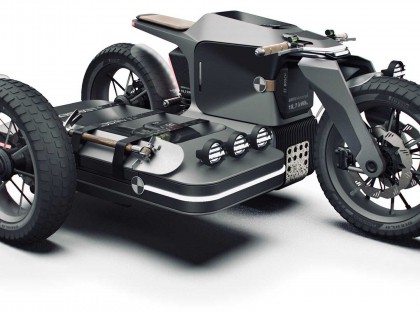 天馬行空的創(chuàng)意 寶馬x ESMC電動(dòng)邊三輪帥炸