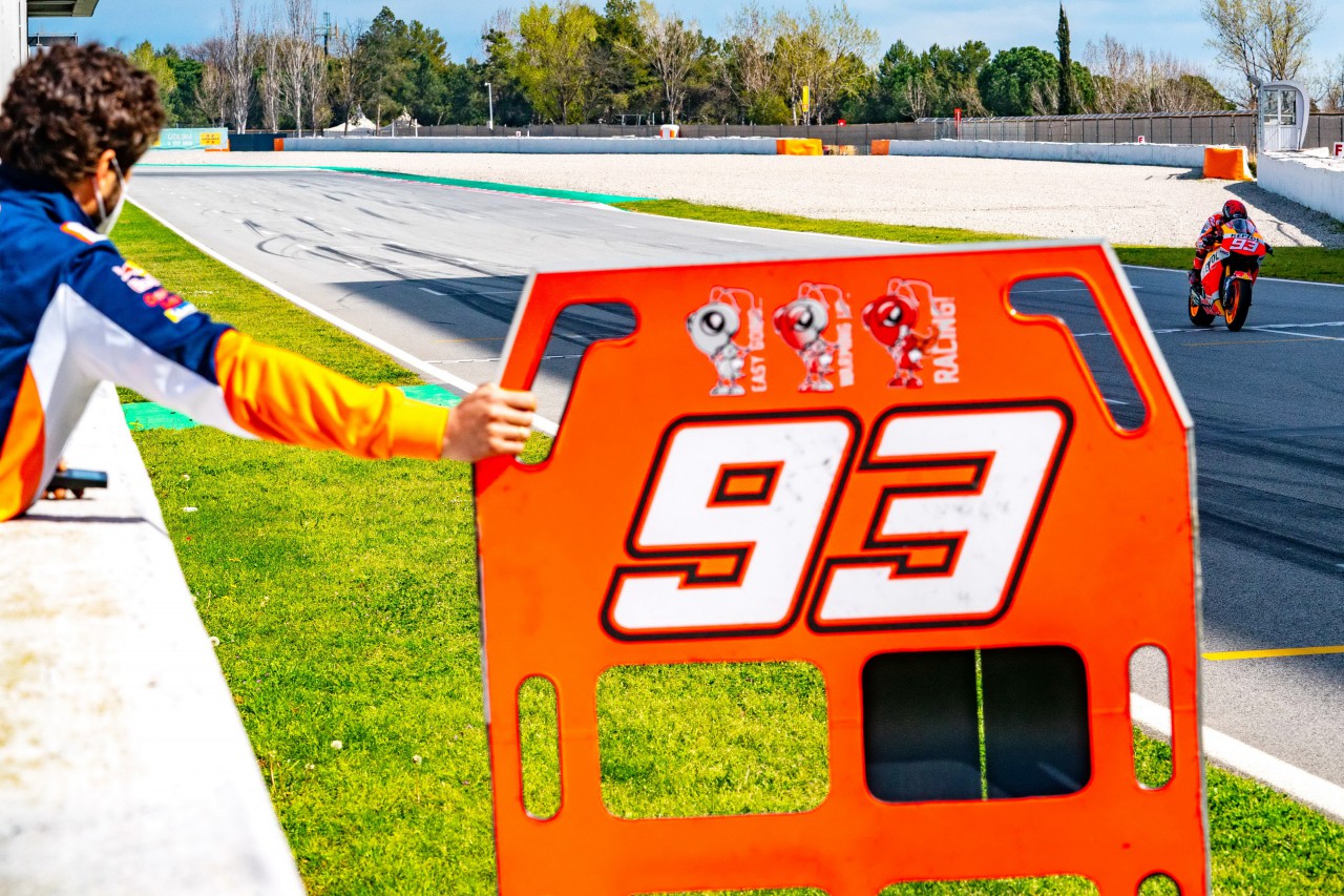 馬昆斯在加泰羅尼亞賽道以 RC213V-S 作測試